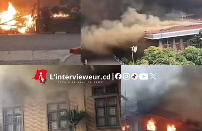 Kinshasa : un violent incendie ravage l’église Shekinah Tabernacle à Debonhomme